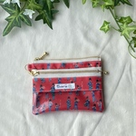 リバティ生地　兵隊さん柄　ミニ財布　