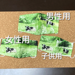 接触冷感/涼感加工マスク　牛🐄