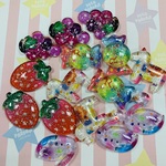 【191】キラキラぷっくりパーツ♡ランダム10個セット♡プラパーツ 貼り付けパーツ ハンドメイド材料  ハンドメイドアクセサリー