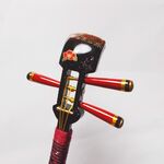 かんざし「三味線」漆黒１３１（麻の葉）