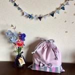 kleinetomoさま専用　ラメ シンデレラの体操着袋（取っ手つき）