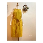 ナチュラルギャザー　エプロンワンピース  LL