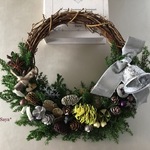  * Brown nuts   * Christmas wreath  * クリスマス リース  ギフト
