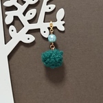 ⭐送料無料⭐もこもこマスクチャーム⭐グリーン⭐クリスマス