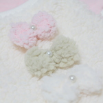《Teddy様専用》♥♥ふわふわリボンが素敵♥♥ふわモコワンコタンク！！〖かわいいシリーズ〗：オフホワイト：（犬服） 