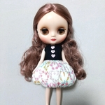 (12月販売予定 ㉒)オープンハート柄💗LIBERTYプリントのふんわりバルーンワンピース　ミディブライス　アウトフィット