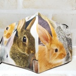 52.ふつうsize布マスク🐰ウサギ柄🐰