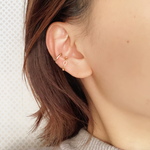 チェーンイヤーカフ＆シンプル光沢イヤーカフ