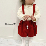 ベビー キッズ クリスマス コスチューム コーデュロイ  サロペット かぼちゃパンツ