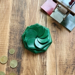 イタリア産ブッテーロ レザー ワンタッチコインケース＜Green＞ ☆ネーム入れ可能☆