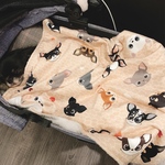 最後2点入荷❣️チワワ柄 ブランケット 毛布 ① ❤️