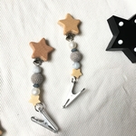Perl gray流れ星ブランケットクリップ　２本セット　ブランケットクリップ　マルチクリップ　シューズクリップ