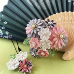 爛漫　つまみ細工髪飾り