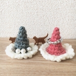 アクセサリーホルダー　サンタの帽子
