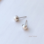 淡水パール  一粒ピアス /サージカルステンレス