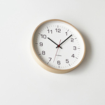 plywood wall clock 4 ナチュラル 電波時計・連続秒針 km-61NRC