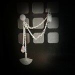 【扇子狐】片耳フープ連結イヤカフ