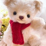 soft*cream  Old Bears　#677  赤マフラー　
