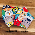 kids mask ！colorful cats! 🐈‍⬛💙💛❤️