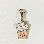 マスク・ファスナーチャーム　タピオカ　抹茶