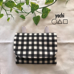 男の子でも使いやすい★人気のマットチェックの移動ポケット