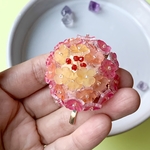 空見華の髪飾り-lantana-(ピンク)ポニーフック　ヘアアクセサリー　ランタナ　花　