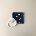 マスクケース　仮置き　ribbon navy