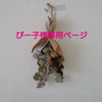 ぴー子様専用ページ