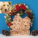 【オーダー専用】木製　愛犬サンタ🎅とクリスマス🎄