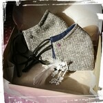 冬マスク ❄️ヘリンボーンペア🎵セット