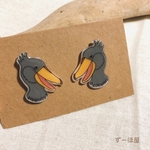 ハシビロコウさんピアス⭐︎