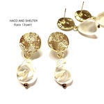 6pcs(3pair)★pierce・pearl drop（ピアスパーツ）