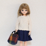 リカちゃん 服 set ♡プチプラset③♡ニット×スカート