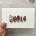 brown × silver mirror  *ﾌﾞﾗｳﾝﾈｲﾙ,ﾐﾗｰﾈｲﾙ,ｸﾘｱﾈｲﾙ,ﾆｭｱﾝｽﾈｲﾙ,ﾌﾚﾝﾁﾈｲﾙ