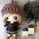 着せ替え　〈3点セット〉ෆ̈ ハッピードール　イーマリー　(とんがり帽子・上下セット)セットアップ　赤チェック