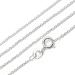 SILVER925 ネックレス あずきチェーン 1.1mm 40cm［純銀］【1コ販売】(SV-796CH