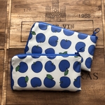 🍏青リンゴ🍏❇L字ファスナー長財布❇通帳入れにもなるよ