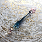 micochie様御予約品☆宇宙の羽根のガラスペン 藍