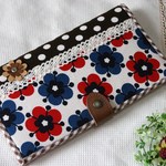 【あ様オーダー品】スリム長財布☆北欧の花