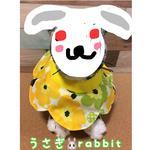 超ソフト 🐰エリザベスカラー ウサギ 9-7-2 ナイロン 長さ調節可能(マジックテープ)ハンドメイド