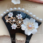 和 和飾り　簪 蝶貝 桜 かんざし バチ型  パール 簪 髪飾り 留袖 着物 成人式 結婚式  ヘアピン ヘアアクセサリー 卒業式 真珠 七五三 お正月 