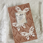 1枚 綺麗 蝶 オーガンジー刺繍 レースモチーフ アップリケ ライトベージュ BK201203 ハンドメイド 手芸 素材