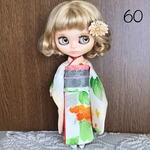No.60 アイシードール　ネオブライス振袖　薄オレンジに花