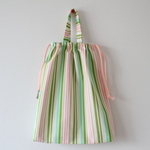 【大きめ！体操着・お着替え袋】マルチカラーストライプ