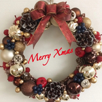 【特別特価】キラキラ輝く大人可愛い♡クリスマスリース*・゜゜・*:.。..。.