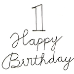【♡プレゼント】ワイヤー　ワイヤーアート  ワイヤークラフト　ワイヤーレタリング　Happy birthday ハッピーバースデー　ハーフバースデー　文字　記念日　誕生日　バースデー　飾り　写真　