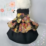 和柄ワンピース・雅♡うさぎのハーネス