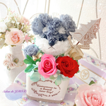クリスマス　シュナウザー　プリザーブドフラワー