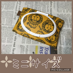 再販15ミニウェットティッシュポーチ＊ライオン黄＊汗拭きシートやメイク落とし