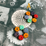 【6コセット】JIRI＊IVANA #czech beads#チェコビーズ　歯車⚙みたいなflower13㎜ mix assort Ａ